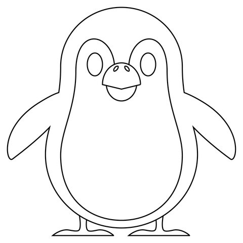Pingwin kolorowanki
